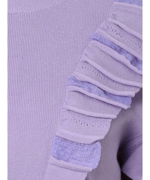 LAGUNAMOON（ラグナムーン）の「プリーツフリルニットプルオーバー（ニット/セーター・レディース・ブラック/パープル/アイボリー・FREE）」の12枚目の写真