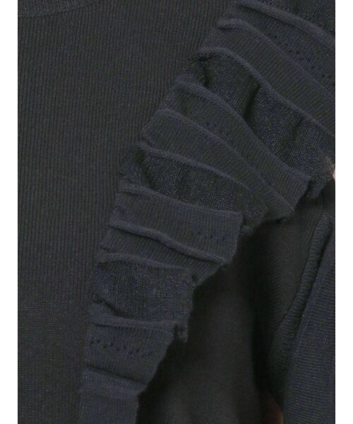 LAGUNAMOON（ラグナムーン）の「プリーツフリルニットプルオーバー（ニット/セーター・レディース・ブラック/パープル/アイボリー・FREE）」の13枚目の写真