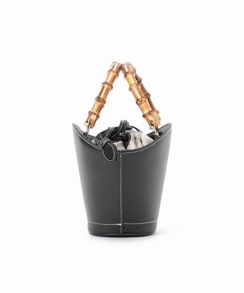 LE TALON（ルタロン）の「LE TALON バンブーハンドルミニショルダー（ショルダーバッグ・レディース・パープル/ブラック/ベージュ・FREE）」の6枚目の写真