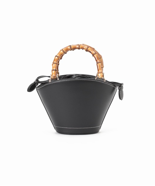 LE TALON（ルタロン）の「LE TALON バンブーハンドルミニショルダー（ショルダーバッグ・レディース・パープル/ブラック/ベージュ・FREE）」の15枚目の写真