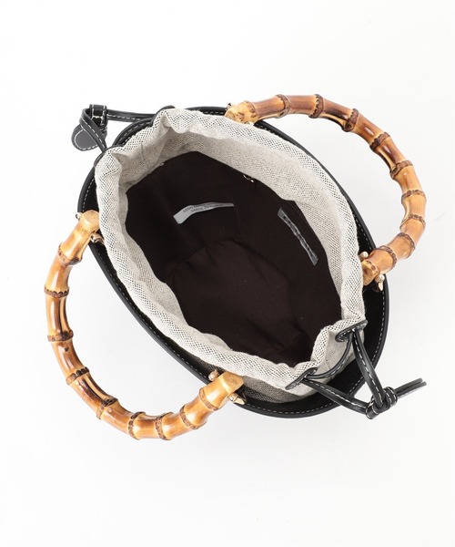 LE TALON（ルタロン）の「LE TALON バンブーハンドルミニショルダー（ショルダーバッグ・レディース・パープル/ブラック/ベージュ・FREE）」の9枚目の写真