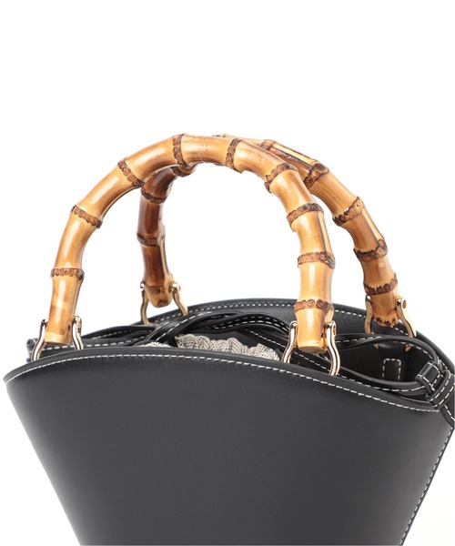 LE TALON（ルタロン）の「LE TALON バンブーハンドルミニショルダー（ショルダーバッグ・レディース・パープル/ブラック/ベージュ・FREE）」の13枚目の写真