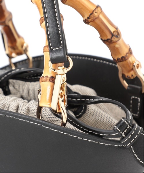 LE TALON（ルタロン）の「LE TALON バンブーハンドルミニショルダー（ショルダーバッグ・レディース・パープル/ブラック/ベージュ・FREE）」の18枚目の写真