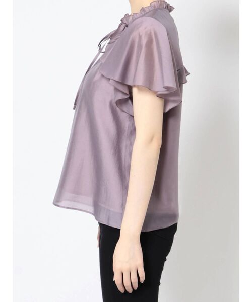 MERCURYDUO（マーキュリーデュオ）の「フロントリボンフリルブラウス（シャツ/ブラウス・レディース・ベージュ/ラベンダー/オフホワイト・FREE）」の22枚目の写真