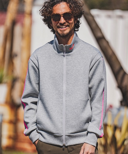 felkod(フィルコッド)の「mj8507- Cardboard Knit Side Line Track Jacket トラックジャケット(ブルゾン・メンズ・トップグレー/ブラック・L/S/M)」の5枚目の写真