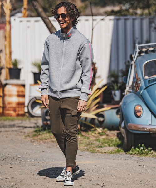 felkod(フィルコッド)の「mj8507- Cardboard Knit Side Line Track Jacket トラックジャケット(ブルゾン・メンズ・トップグレー/ブラック・L/S/M)」の11枚目の写真