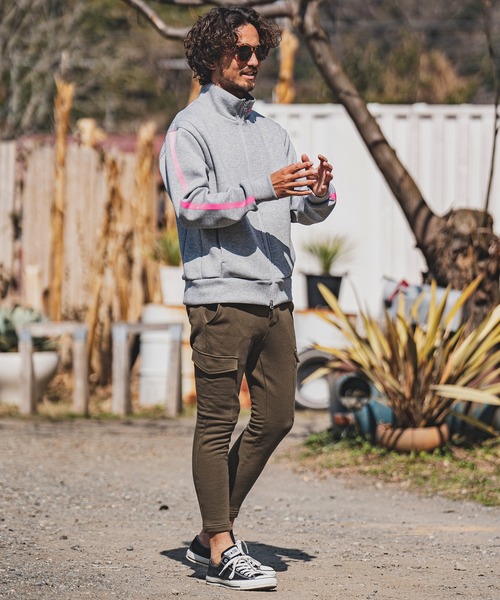felkod(フィルコッド)の「mj8507- Cardboard Knit Side Line Track Jacket トラックジャケット(ブルゾン・メンズ・トップグレー/ブラック・L/S/M)」の17枚目の写真