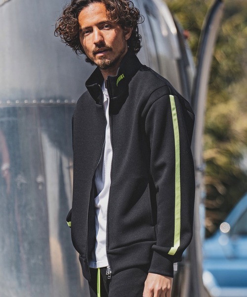felkod(フィルコッド)の「mj8507- Cardboard Knit Side Line Track Jacket トラックジャケット(ブルゾン・メンズ・トップグレー/ブラック・L/S/M)」の9枚目の写真