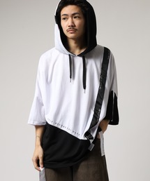 Asymmetric dolman T-hoodie / アシンメトリードルマンTパーカー