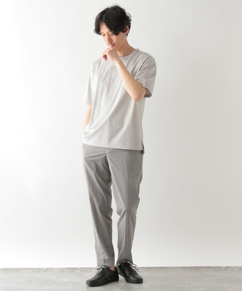 GLOBAL WORK（グローバルワーク）の「抗菌クリーンＴｅｅ半袖/255795（Tシャツ/カットソー・メンズ・ネイビー/ライトグリーン/キャメル/ベージュ/ホワイト/スカイブルー/ライトブルー/グレー/イエロー/ブラック・LARGE/SMALL/X-LARGE/MEDIUM）」の16枚目の写真