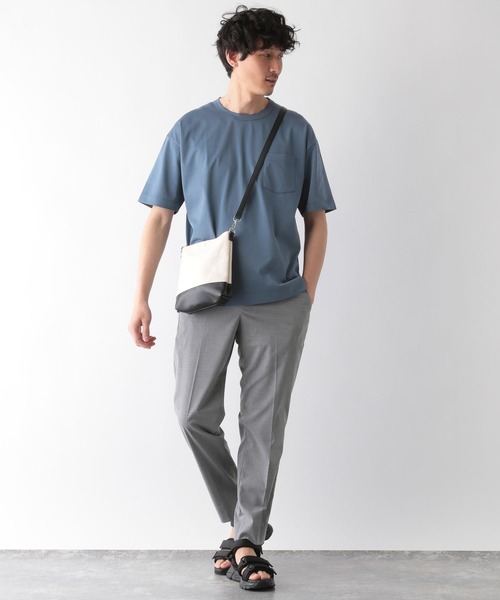 GLOBAL WORK（グローバルワーク）の「抗菌クリーンＴｅｅ半袖/255795（Tシャツ/カットソー・メンズ・ネイビー/ライトグリーン/キャメル/ベージュ/ホワイト/スカイブルー/ライトブルー/グレー/イエロー/ブラック・LARGE/SMALL/X-LARGE/MEDIUM）」の18枚目の写真
