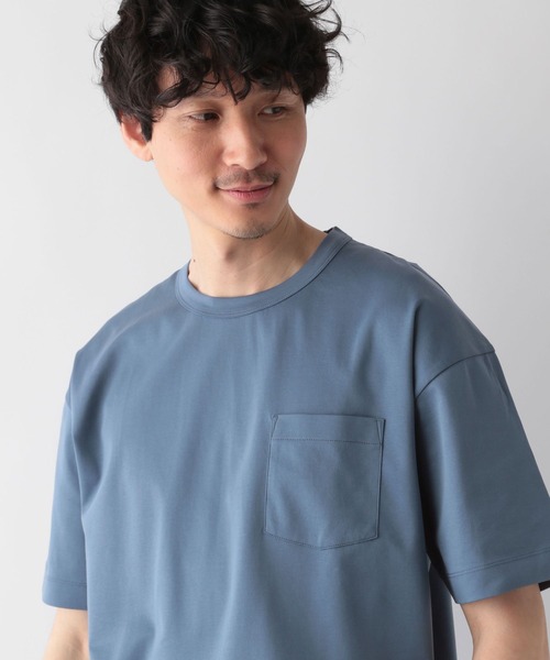 GLOBAL WORK（グローバルワーク）の「抗菌クリーンＴｅｅ半袖/255795（Tシャツ/カットソー・メンズ・ネイビー/ライトグリーン/キャメル/ベージュ/ホワイト/スカイブルー/ライトブルー/グレー/イエロー/ブラック・LARGE/SMALL/X-LARGE/MEDIUM）」の19枚目の写真