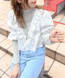 OLIVE des OLIVE | フリルカーディガンブラウス(シャツ/ブラウス)