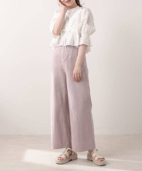 OLIVE des OLIVE（オリーブデオリーブ）の「フリルカーディガンブラウス（シャツ/ブラウス・レディース・ホワイト/オフホワイト/アイボリー・FREE）」の16枚目の写真