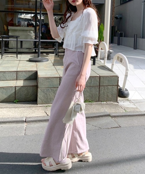 OLIVE des OLIVE（オリーブデオリーブ）の「フリルカーディガンブラウス（シャツ/ブラウス・レディース・ホワイト/オフホワイト/アイボリー・FREE）」の13枚目の写真