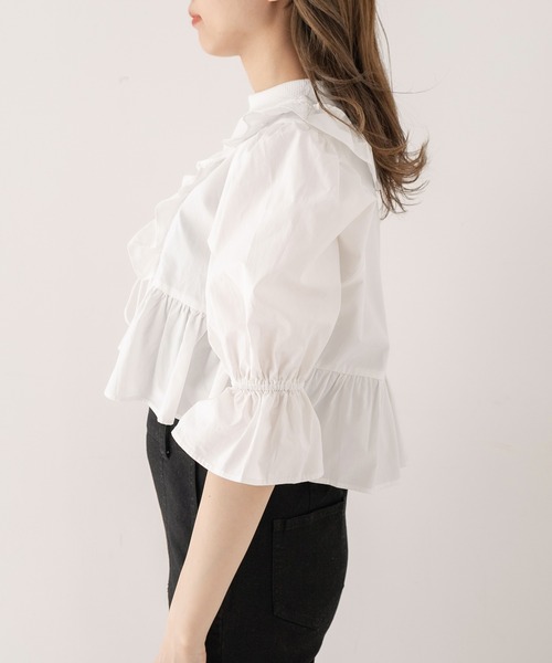 OLIVE des OLIVE（オリーブデオリーブ）の「フリルカーディガンブラウス（シャツ/ブラウス・レディース・ホワイト/オフホワイト/アイボリー・FREE）」の17枚目の写真