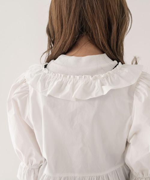 OLIVE des OLIVE（オリーブデオリーブ）の「フリルカーディガンブラウス（シャツ/ブラウス・レディース・ホワイト/オフホワイト/アイボリー・FREE）」の14枚目の写真