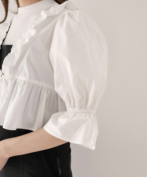 OLIVE des OLIVE（オリーブデオリーブ）の「フリルカーディガンブラウス（シャツ/ブラウス・レディース・ホワイト/オフホワイト/アイボリー・FREE）」の21枚目の写真