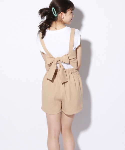 repipi armario（レピピ アルマリオ）の「☆セットアイテム☆リボンビスチェセットアップ＆Tシャツ（その他トップス・キッズ・ベージュ/サックスブルー/ブラック系その他/グリーン系その他/ライトグレー/ピンク/ライトベージュ・SMALL/MEDIUM/LARGE）」の5枚目の写真