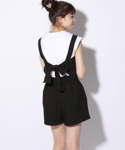 repipi armario（レピピ アルマリオ）の「☆セットアイテム☆リボンビスチェセットアップ＆Tシャツ（その他トップス・キッズ・ベージュ/サックスブルー/ブラック系その他/グリーン系その他/ライトグレー/ピンク/ライトベージュ・SMALL/MEDIUM/LARGE）」の3枚目の写真