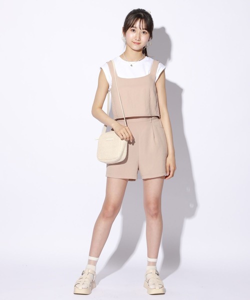 repipi armario（レピピ アルマリオ）の「☆セットアイテム☆リボンビスチェセットアップ＆Tシャツ（その他トップス・キッズ・ベージュ/サックスブルー/ブラック系その他/グリーン系その他/ライトグレー/ピンク/ライトベージュ・SMALL/MEDIUM/LARGE）」の10枚目の写真