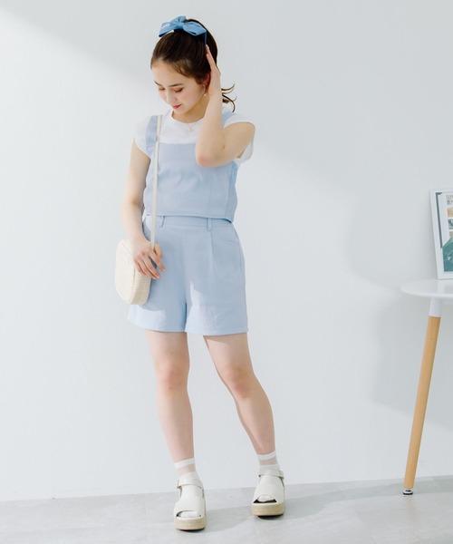 repipi armario（レピピ アルマリオ）の「☆セットアイテム☆リボンビスチェセットアップ＆Tシャツ（その他トップス・キッズ・ベージュ/サックスブルー/ブラック系その他/グリーン系その他/ライトグレー/ピンク/ライトベージュ・SMALL/MEDIUM/LARGE）」の17枚目の写真