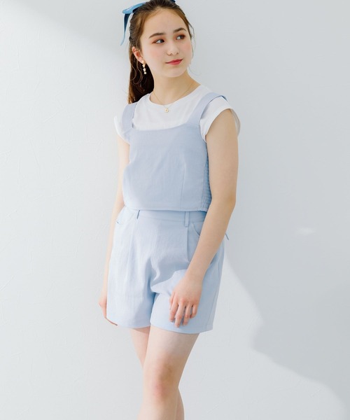 repipi armario（レピピ アルマリオ）の「☆セットアイテム☆リボンビスチェセットアップ＆Tシャツ（その他トップス・キッズ・ベージュ/サックスブルー/ブラック系その他/グリーン系その他/ライトグレー/ピンク/ライトベージュ・SMALL/MEDIUM/LARGE）」の18枚目の写真