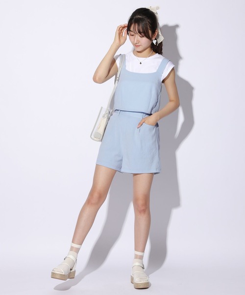 repipi armario（レピピ アルマリオ）の「☆セットアイテム☆リボンビスチェセットアップ＆Tシャツ（その他トップス・キッズ・ベージュ/サックスブルー/ブラック系その他/グリーン系その他/ライトグレー/ピンク/ライトベージュ・SMALL/MEDIUM/LARGE）」の19枚目の写真