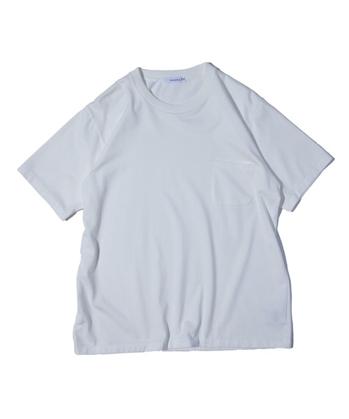 nanamica（ナナミカ）の「nanamica POCKET TEE / ナナミカ ポケットTシャツ（Tシャツ/カットソー・メンズ・ピンク/アイボリー・SMALL/MEDIUM）」の2枚目の写真