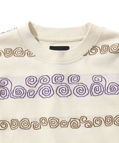 BEAMS(ビームス)の「BEAMS / ジャカード ボーダー クルーネック Tシャツ(Tシャツ/カットソー・メンズ・ネイビー/アイボリー・SMALL/MEDIUM/LARGE/X-LARGE)」の12枚目の写真