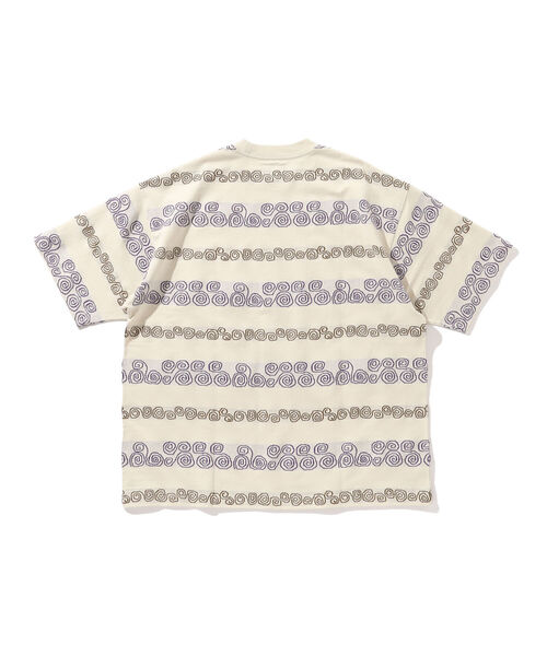 BEAMS(ビームス)の「BEAMS / ジャカード ボーダー クルーネック Tシャツ(Tシャツ/カットソー・メンズ・ネイビー/アイボリー・SMALL/MEDIUM/LARGE/X-LARGE)」の13枚目の写真