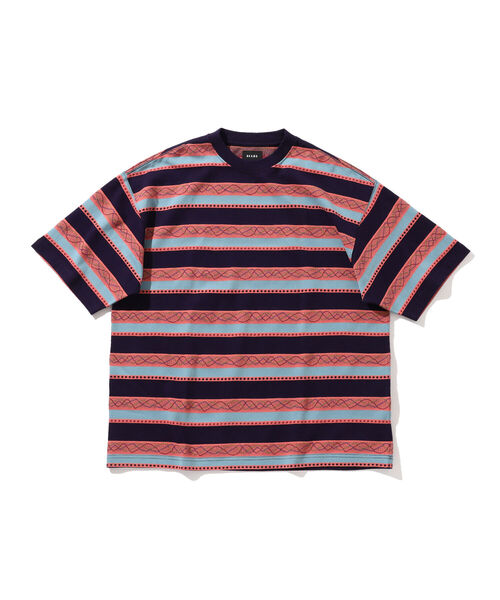 BEAMS(ビームス)の「BEAMS / ジャカード ボーダー クルーネック Tシャツ(Tシャツ/カットソー・メンズ・ネイビー/アイボリー・SMALL/MEDIUM/LARGE/X-LARGE)」の14枚目の写真
