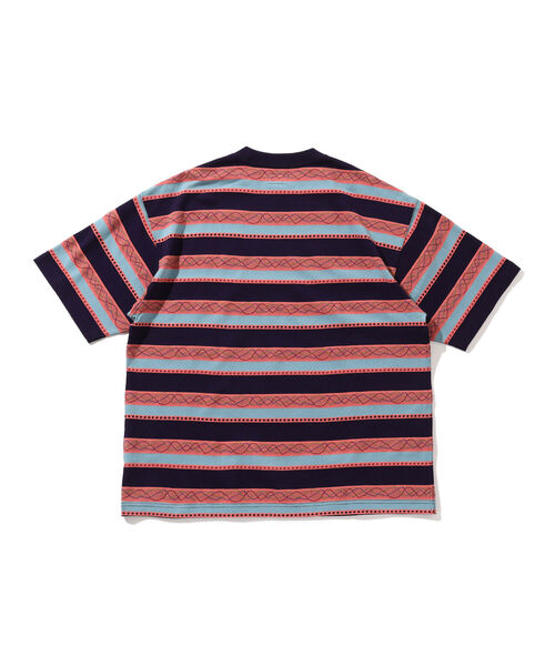 BEAMS(ビームス)の「BEAMS / ジャカード ボーダー クルーネック Tシャツ(Tシャツ/カットソー・メンズ・ネイビー/アイボリー・SMALL/MEDIUM/LARGE/X-LARGE)」の18枚目の写真