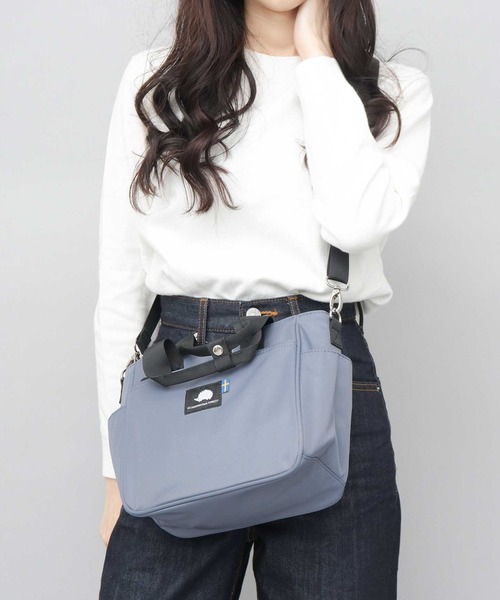 SCANDINAVIAN FOREST(スカンジナビアン・フォレスト)の「ナイロン 軽量 2WAY ハンド ショルダー トート(ショルダーバッグ・レディース・ブラック/グレー/ベージュ/ベージュ系その他/ブラウン/ブルー・FREE)」の6枚目の写真