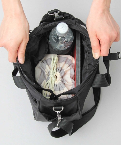 SCANDINAVIAN FOREST(スカンジナビアン・フォレスト)の「ナイロン 軽量 2WAY ハンド ショルダー トート(ショルダーバッグ・レディース・ブラック/グレー/ベージュ/ベージュ系その他/ブラウン/ブルー・FREE)」の19枚目の写真