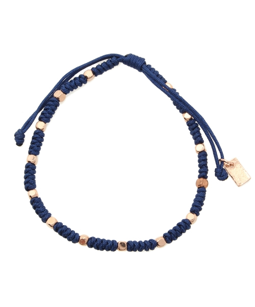 Lui's（ルイス）の「HAPPY CHOKAS LAB(ハッピー･チョーカーズ･ラボ) ブレス（ブレスレット・メンズ・ブラック/ホワイト/ネイビー/オレンジ/イエロー・FREE）」の4枚目の写真