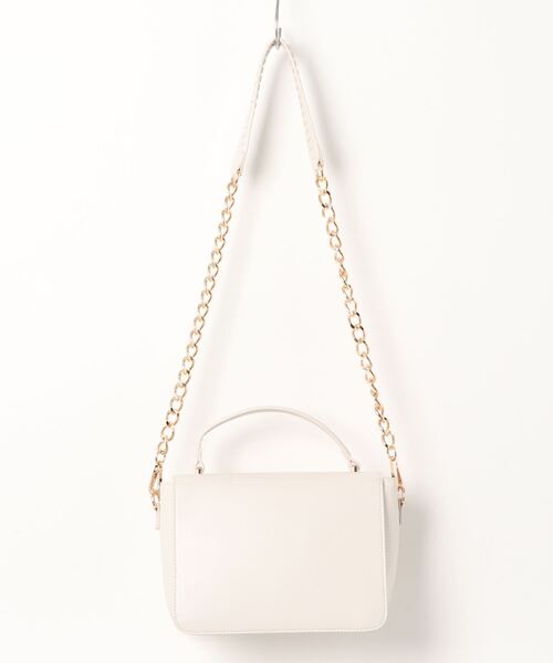 EDIT COLOGNE（エディットコロン）の「【美人百花4月号掲載商品】デザインステッチショルダーバッグ（ショルダーバッグ・レディース・ブルー/ブラック/オフホワイト・ﾌﾘ-）」の5枚目の写真