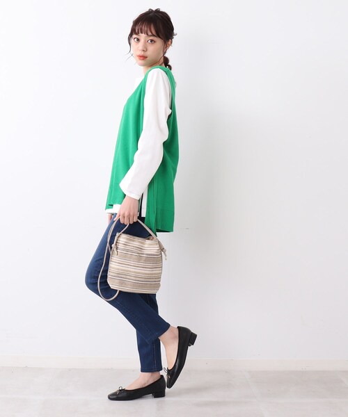 DRESKIP（ドレスキップ）の「◆ノットショルダーバッグ（ショルダーバッグ・レディース・シルバー/イエロー/アイボリー/アイボリー系2・00）」の5枚目の写真