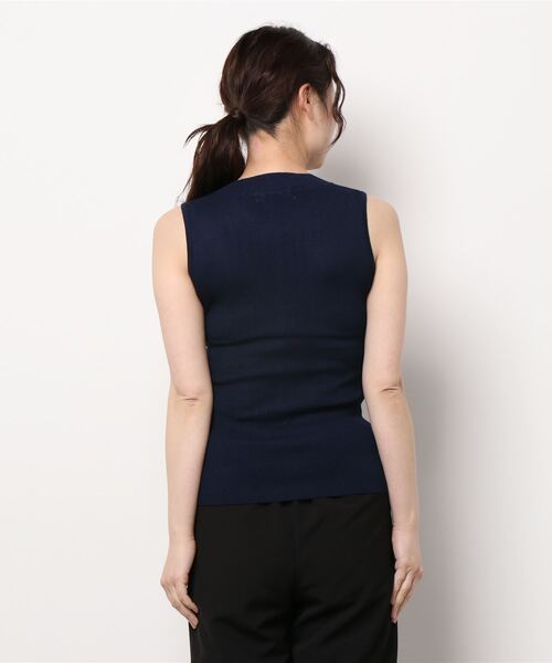 Cheek（チーク）の「ランダムリブノースリニット（ニット/セーター・レディース・イエロー/ネイビー/アイボリー/ブルー・MEDIUM）」の5枚目の写真