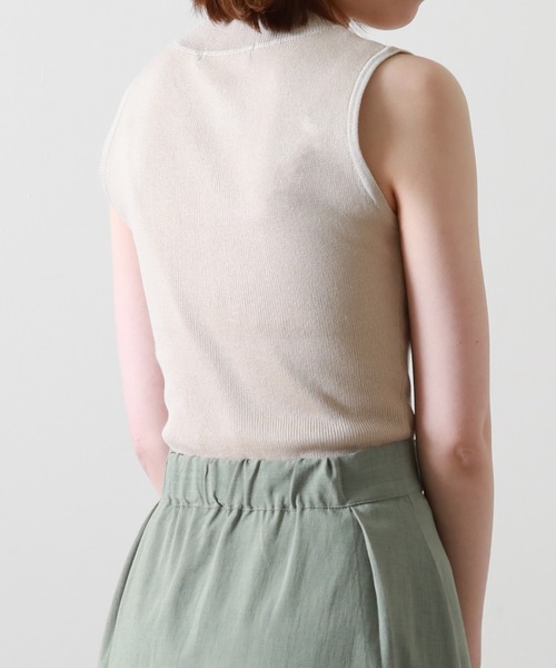 Cheek（チーク）の「ランダムリブノースリニット（ニット/セーター・レディース・イエロー/ネイビー/アイボリー/ブルー・MEDIUM）」の12枚目の写真