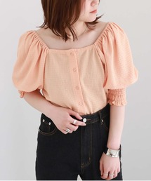 archives（アルシーヴ）の「ボリュームスリーブギャザーＴＯＰＳ（Tシャツ/カットソー・レディース）」