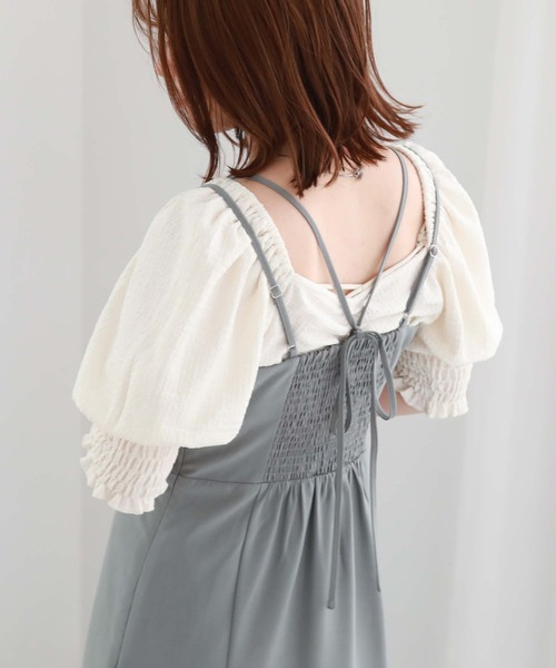 archives（アルシーヴ）の「ボリュームスリーブギャザーＴＯＰＳ（Tシャツ/カットソー・レディース・アイボリー/オレンジ/グレー/ブラック・MEDIUM）」の2枚目の写真