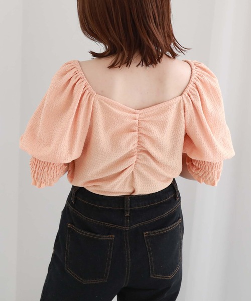 archives（アルシーヴ）の「ボリュームスリーブギャザーＴＯＰＳ（Tシャツ/カットソー・レディース・アイボリー/オレンジ/グレー/ブラック・MEDIUM）」の13枚目の写真