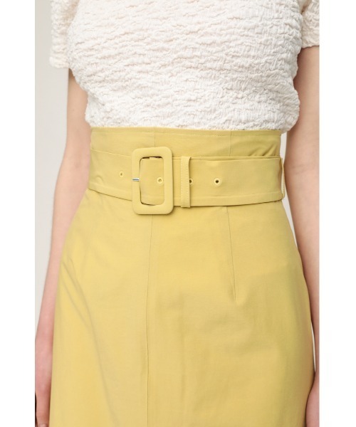 SLY(スライ)の「LIL-STRETCH BELTED SK Iライン スカート(スカート・レディース・ブラック/イエロー/マルチ・1/2/0)」の7枚目の写真