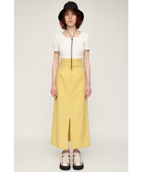 SLY(スライ)の「LIL-STRETCH BELTED SK Iライン スカート(スカート・レディース・ブラック/イエロー/マルチ・1/2/0)」の13枚目の写真