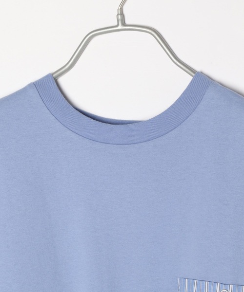 niko and...（ニコアンド）の「マルチポケットTシャツ（Tシャツ/カットソー・メンズ・ブラック/オフホワイト/ブルー・MEDIUM/LARGE）」の11枚目の写真