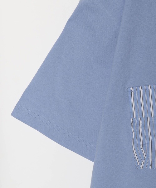 niko and...（ニコアンド）の「マルチポケットTシャツ（Tシャツ/カットソー・メンズ・ブラック/オフホワイト/ブルー・MEDIUM/LARGE）」の12枚目の写真