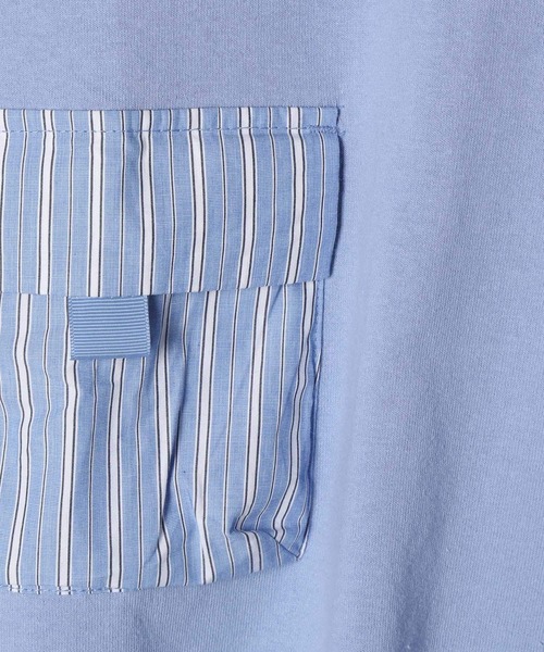 niko and...（ニコアンド）の「マルチポケットTシャツ（Tシャツ/カットソー・メンズ・ブラック/オフホワイト/ブルー・MEDIUM/LARGE）」の18枚目の写真