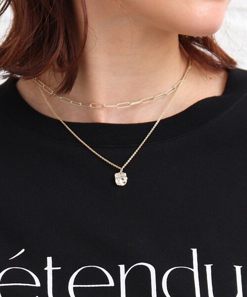 SHOO・LA・RUE(シューラルー)の「◆【S-L】シンプルロゴプリントTシャツ(Tシャツ/カットソー・レディース・ブラック/グリーン・01/02/03)」の6枚目の写真