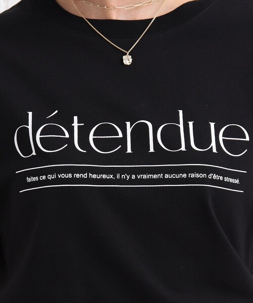 SHOO・LA・RUE(シューラルー)の「◆【S-L】シンプルロゴプリントTシャツ(Tシャツ/カットソー・レディース・ブラック/グリーン・01/02/03)」の9枚目の写真